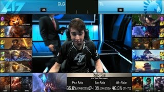 CLG vs TL Game 3 Highlights - COUNTER LOGIC GAMING vs TEAM LIQUID NA LCS PLAYOFFS QUARTERFINAL #2 16