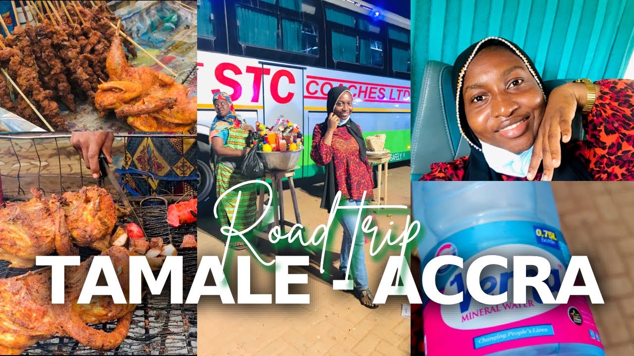 Let’s Travel from Tamale to Accra by road 🚌 The driver helped take my videos😁🙈🇬🇭💃