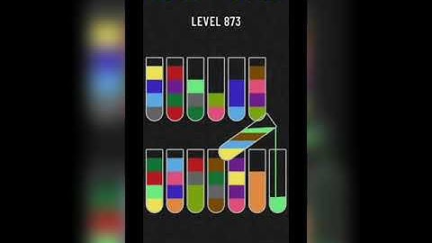 Water sort puzzle level 873