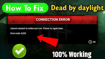 DBD ERROR CODE 8001 XBOX | How To Fix Dead By Daylight Error Code 8001