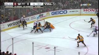 Fleury's amazing diving stop | Penguins @ Capitals
