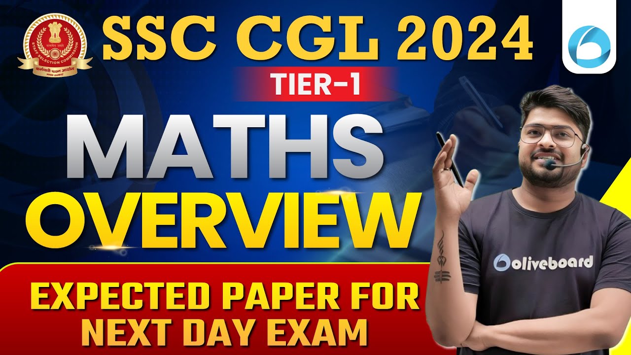 SSC CGL 2024 | Maths Expected Paper Based on Latest Exam | SSC CGL 2024 ...