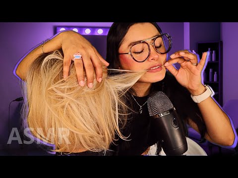 Estilista RARA se COME 😱 tu CABELLO + MASAJE capilar profundo 🤤 I Ges ASMR