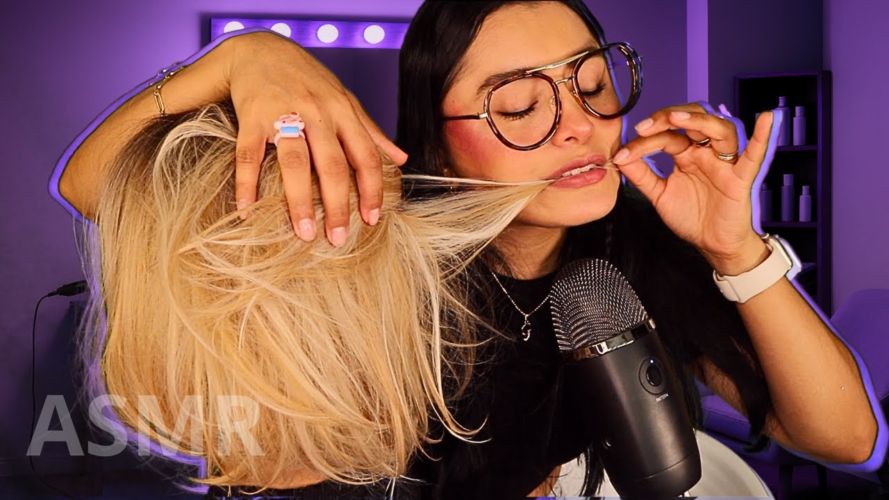 Estilista RARA se COME 😱 tu CABELLO + MASAJE capilar profundo 🤤 I Ges ASMR