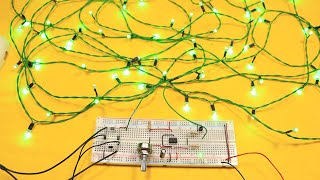 Como hacer luces de navidad paso a paso, circuito serie 110v y 220v AC