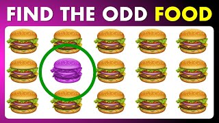 FIND THE ODD One Out 🍕🍩 FOOD And DRINK Edition - Grizzly Quiz