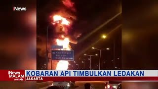 Truk Tangki Pertamina Bermuatan Solar Terbakar di Jalan Tol #iNewsMalam 19/11