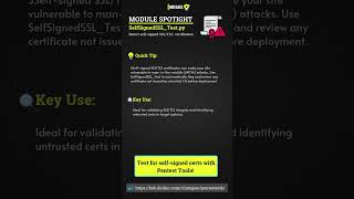 Self-Signed SSL Certificate Detection Explained | PentestTools Security Module