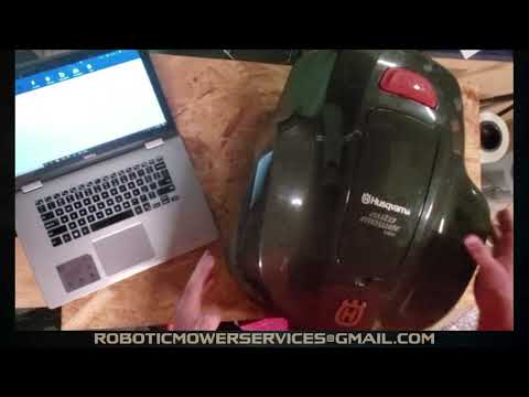 To The Firmware On A Husqvarna 115H Automower - YouTube