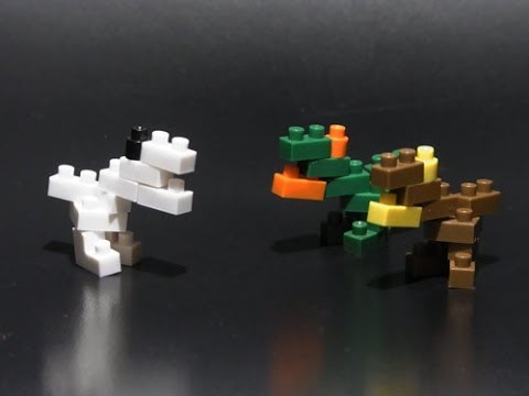 簡単 Nanoblock 恐竜の作り方 Youtube