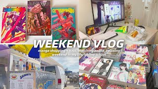 Weekend Vlog Manga Shopping Haul Watching Anime Relaxing Weekend In My Life Online School 