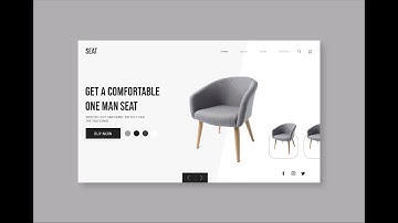 How to design in Adobe XD - Furniture website design in adobe XD