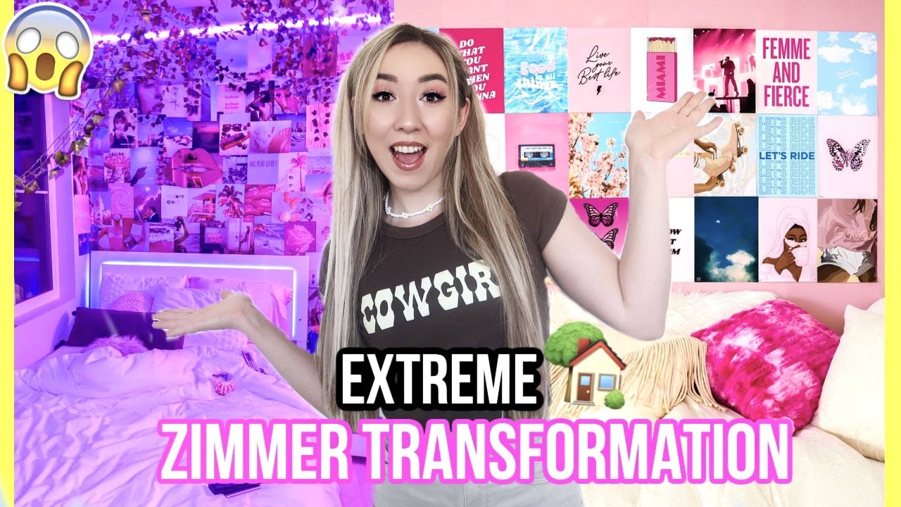 mein Aesthetic PINTEREST ZIMMER  makeover & ROOMTOUR im neuen HAUS **1  TAG alles MACHEN**