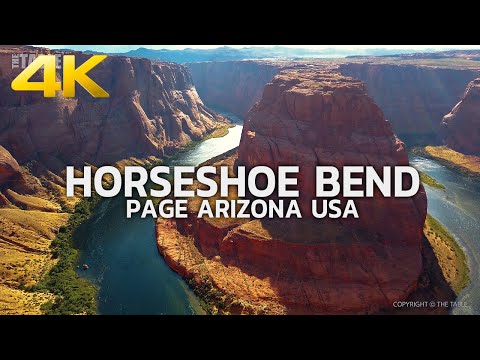 HORSESHOE BEND - Grand Circle, Page, Powell Lake, Arizona, USA, Travel, 4K(60FPS) - UHD