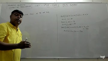 Real Numbers Class 10 CBSE Chapter 1 Video006 Example Qs 6,7,8 and Exercise 1.2 Qs 1,2 in English