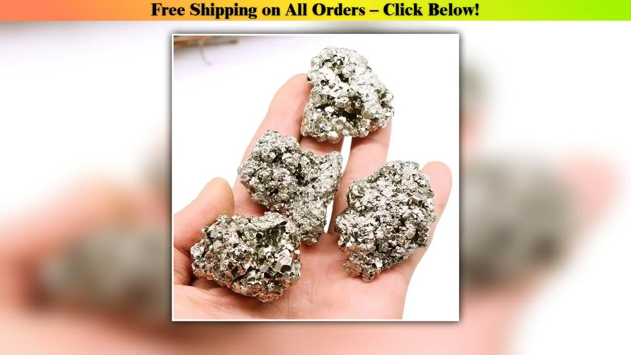 High-quality Pyrite Raw Tumbled Natural Tumbled Stones Crystals Healing Collection Enthusiasts