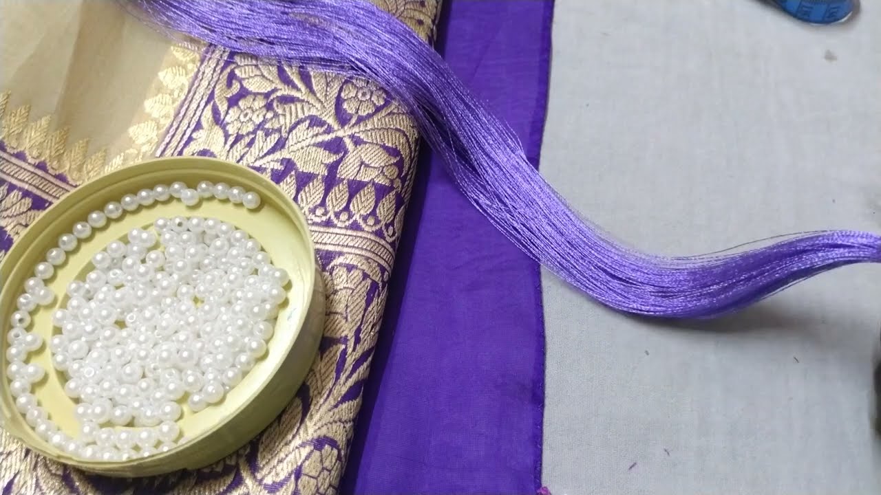 Saree kuchu !! saree kuchu grand design !! new Pattern Easy & Quick Kuchu Design !! smart art & Diy