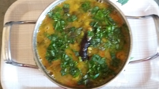 Palak tur dal fry | palak dal tadka |  spinach tur dal recipe