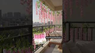 Shop this flowers and upgrade your balcony#meesho #pink #flowers #shorts #amazing#ytshorts #trending