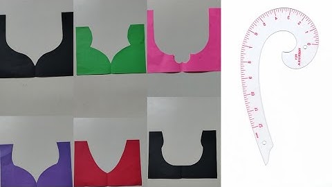 How to draw different neck patterns using french curve / Neck pattern using Armhole curve✅✅
