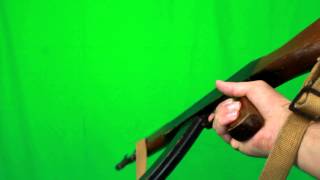 giving ak-47 - HD green screen footage