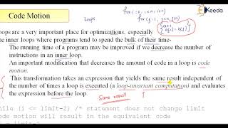 Code Motion Explained : Compiler Design For GATE