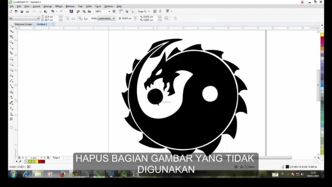 Tutorial Corel Draw X 7 Membuat Logo Tutorial Iki Rek