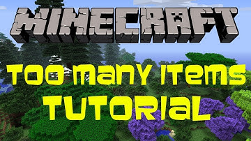 How To Install Too Many Items 1.6.2 Minecraft Mod Download & Tutorial
