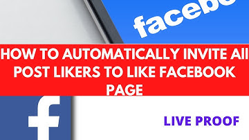 How to Automatically Invite all Post likers to like Facebook Page || live Proof || STUDY iTECH