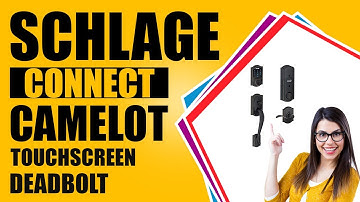 Schlage Connect Camelot Touchscreen Deadbolt with Built-In Alarm and Handleset *