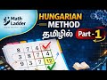 Hungarian Method Part 1 Tamil | Assignment Problem Step by Step