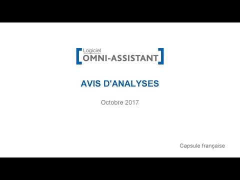 Omni-Assistant - M13 - Répertoire Des Analyses (Avis de changement d'analyse) - v.9.11.20