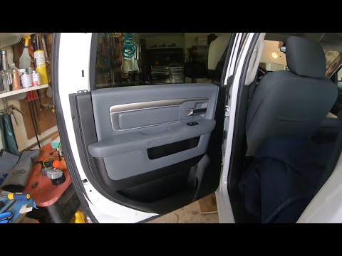 RAM 1500 rear door panel removal