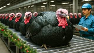 HOW the CHRISTMAS TURKEY is MADE 🦃 HOW the THANKSGIVING TURKEY is PRODUCED 🏭 MEGA FACTORIES