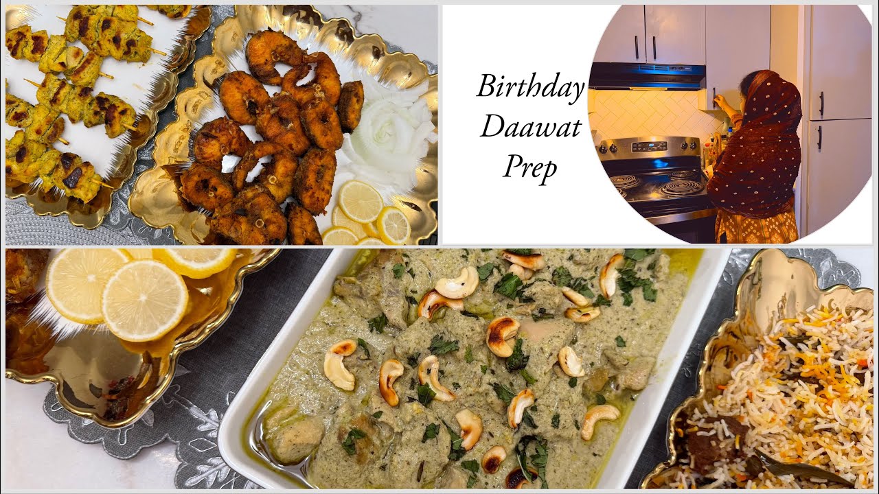 Birthday Daawat Prep & Cooking | How we Prep for Daawat in USA| Easy Step by step Recipes 