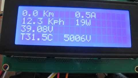 Arduino electric bicycle computer