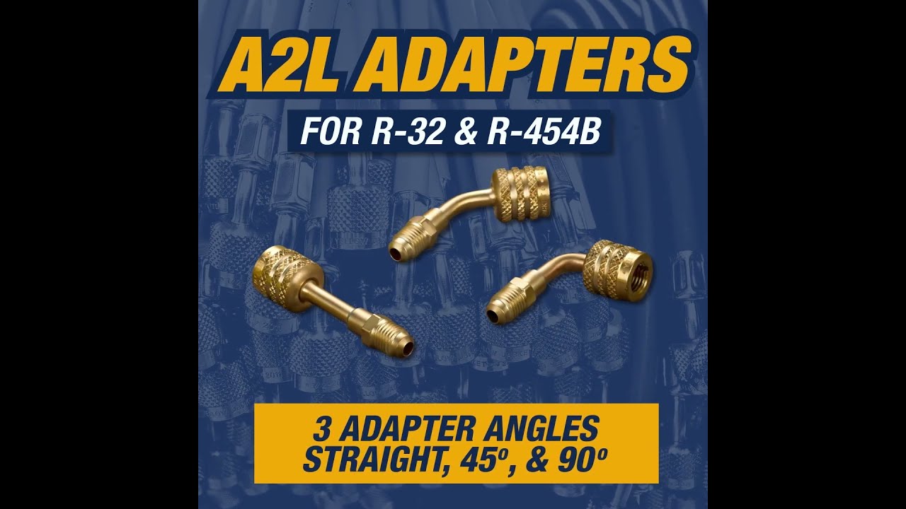 Safely Charge A2L Refrigerant Systems With YELLOW JACKET Tank Adapters Charging Hoses