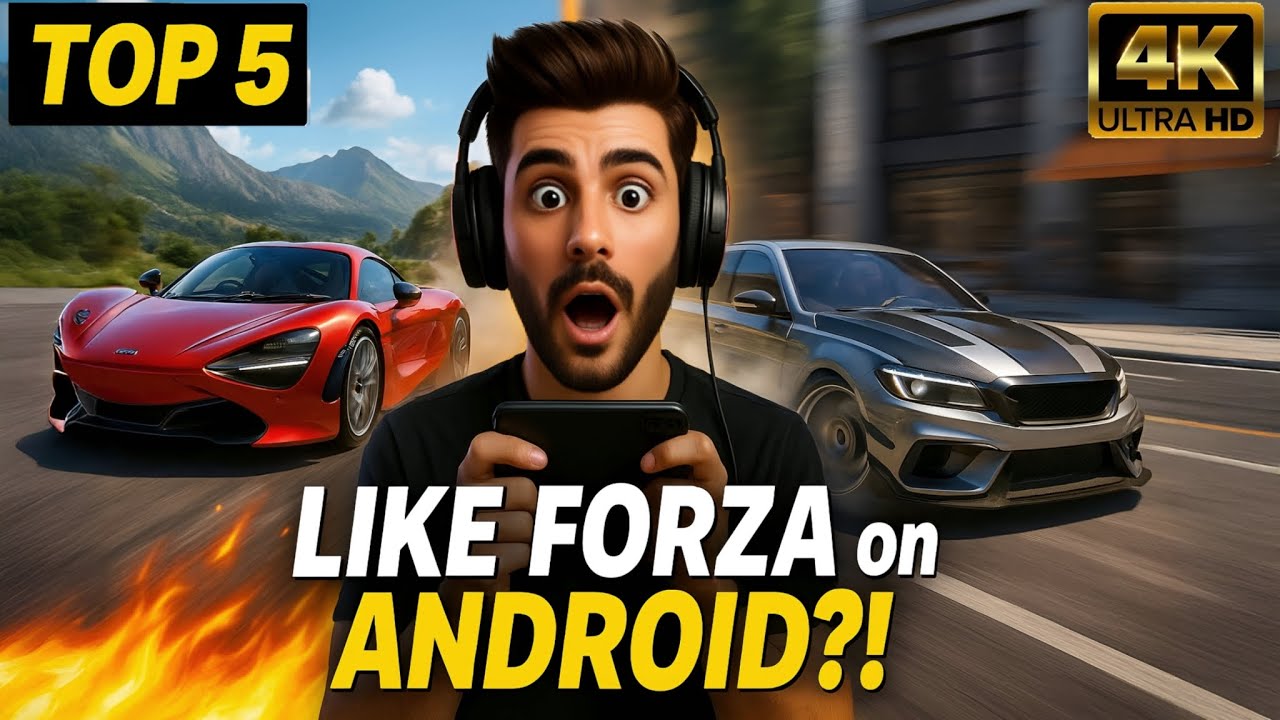 Top 5 OPEN WORLD Car Racing Games for Android 2025🔥 Like Forza Horizon ...