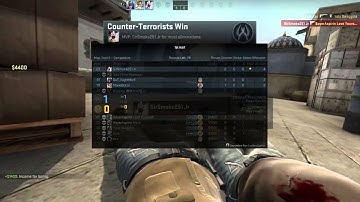 Insane Round One Double Knife Kill CS GO Competitive match!