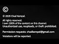 Content Use &amp; Copyright Permission — Chad Kempel (@ChadKempel)