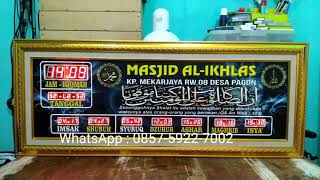 jam waktu sholat masjid digital