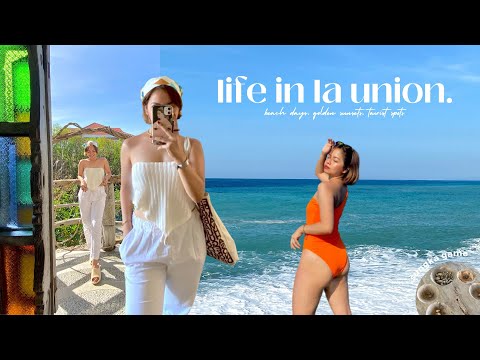 LIFE IN LA UNION • living like a local + beach days, golden sunsets, tourist spots travel guide 🦩🌺