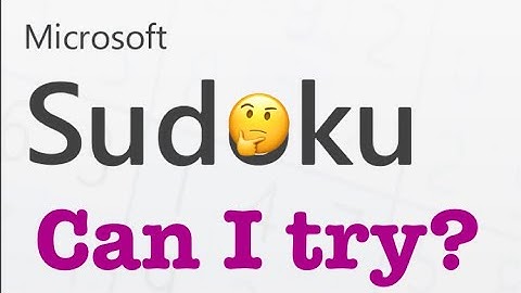 How to play Sudoku? 😃 🧩 ▶️ Explained in Microsoft Sudoku app.