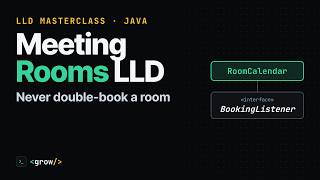 Design a Meeting Room Reservation System — Low Level Design, Concurrency & Java (LLD Masterclass)