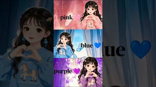 Pink 💗 VS Blue 💙 VS Purple 💜 choose one favourite colour #choose #viral #fashion #happily