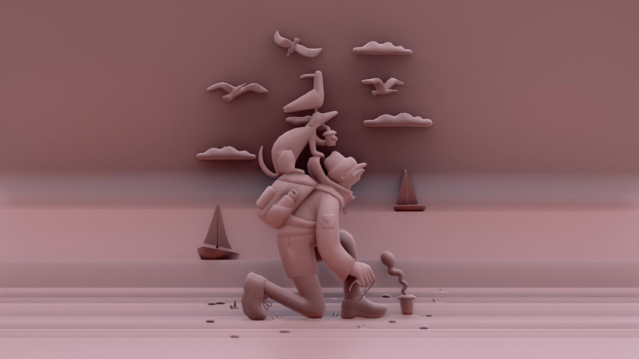 Walk on the beach | 3D Model Breakdown