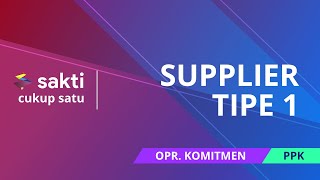 Perekaman Supplier Tipe 1