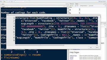 19 Introduction to R(Studio) command line for RQDA