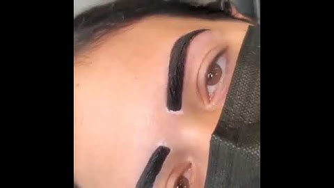 Henna Brows .😍love my  results ❤❤❤ || BROWS BY AMNA