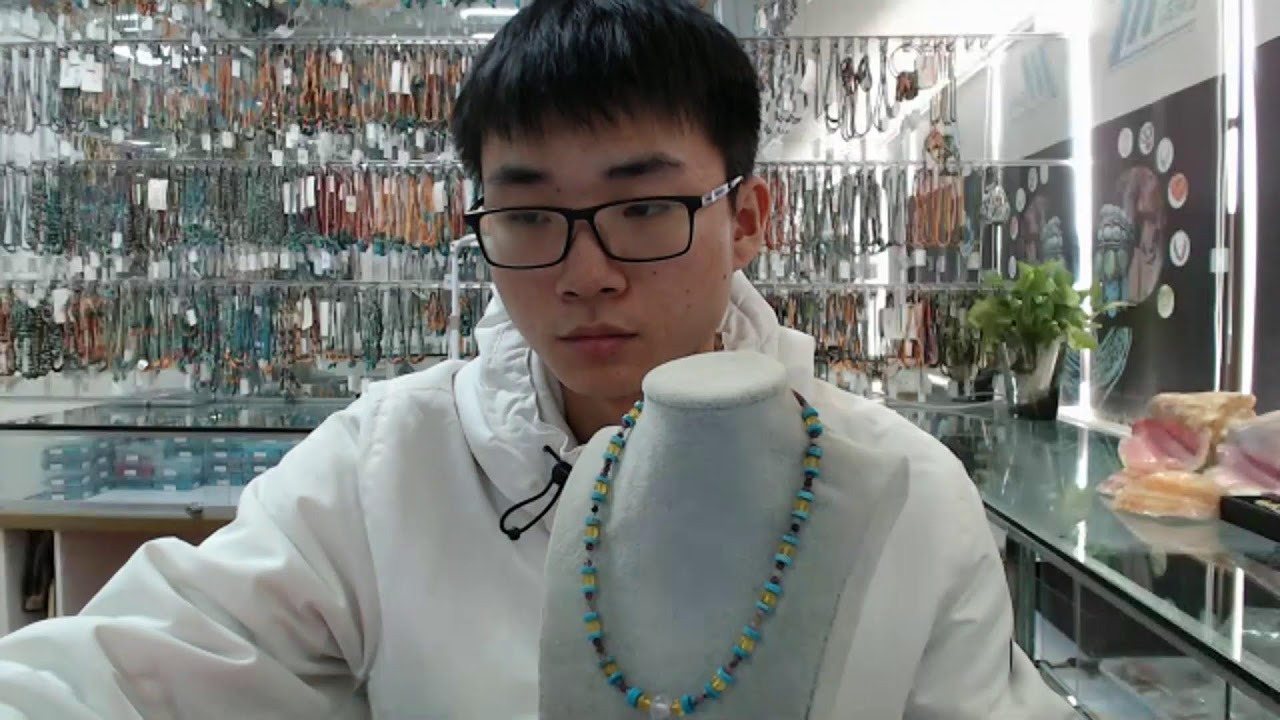 20240116-07 Natural turquoise and spiny oyster bumble bee smooth beads Prehnite Amazonite